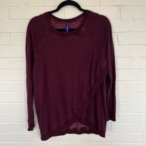 Seraphine maternity and nursing maroon sweatshirt - Medium